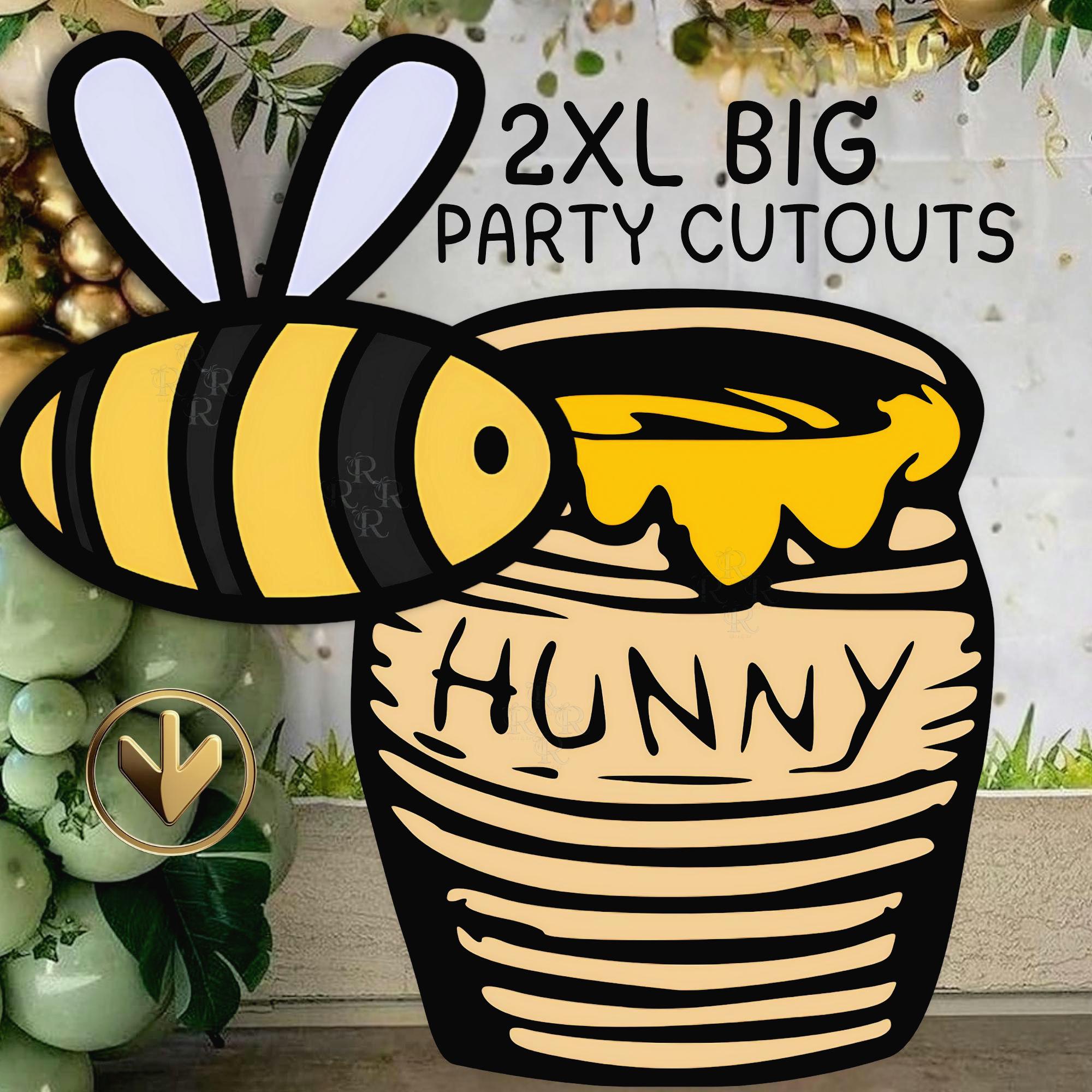 Classic Pooh Baby Shower Decor, Winnie the Pooh Party Cutouts