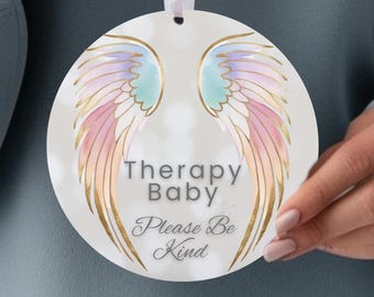 Reborn baby doll Stroller Tag, don&#39;t touch sign, reborn therapy, reborn pram, doll Carseat, Angel baby, angel wings printable reborn privacy