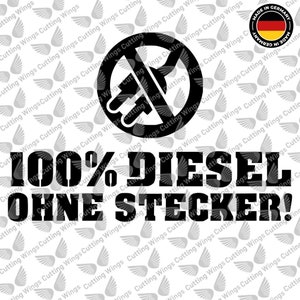 DUB FUN OEM JDM Aufkleber Auto Diesel mit Liebe Benzin Diesel Sticker - Der  Dekor Aufkleber Shop