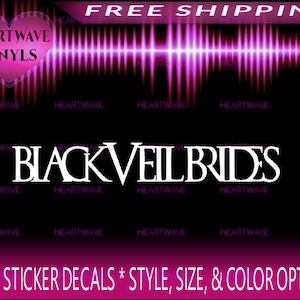 BLACK VEIL BRIDES Vinyl Sticker Decals (5 Styles)