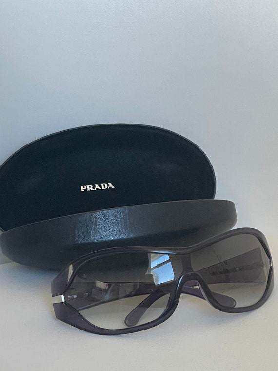 Vintage Prada Y2K shield sunglasses