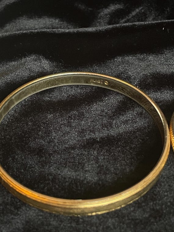 Vintage Monet bangle bracelets - image 9