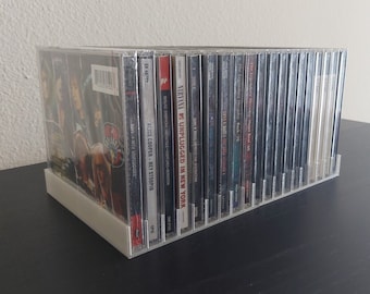 3D Printed CD Rack Shelf Storage Organizer (multiple color and size options)