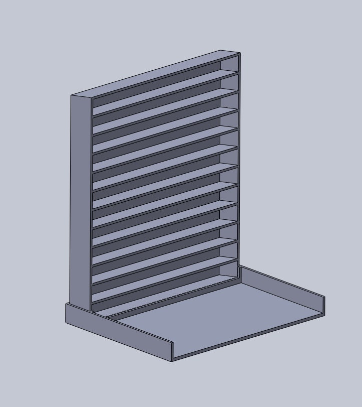3D Printed CD Rack Vertical Storage Organizer (multiple Color and Size ...