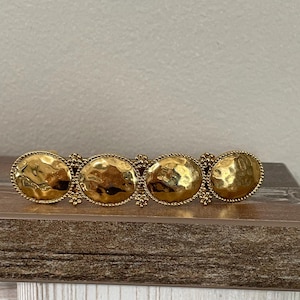 Vintage Gold-Tone French Barrette Hair Clip – Made in France