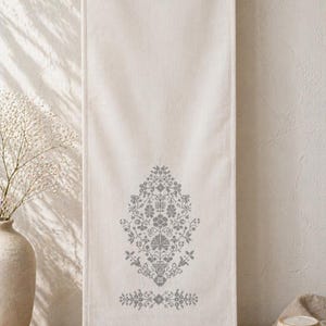 Ukrainian Wedding Rushnyk, Linen Embroidered Towel, Handfasting Ceremony Cloth, White Lace Rushnik, Traditional Slavic Wedding Decor