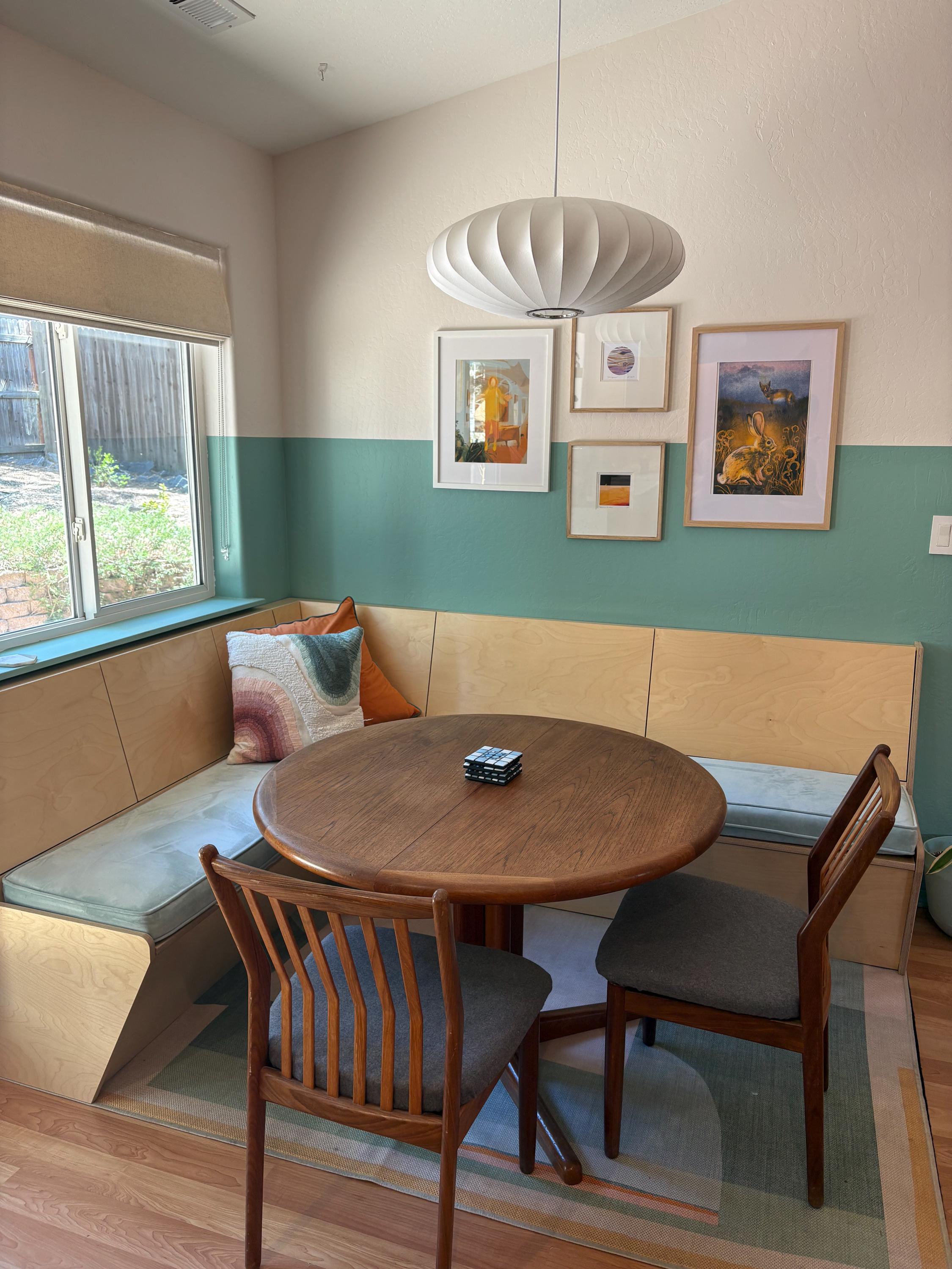 Custom L-shaped Breakfast Nook | THE DORY | Corner Banquette Booth ...