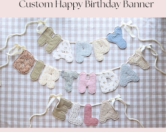 Custom Happy Birthday Banner with Name
