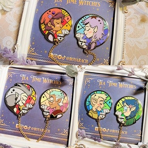 Tea Time Witches SERIES 1 | Hard Enamel Pin, Lumity, Raeda, Huntlow
