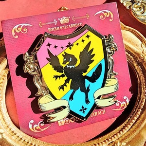 Pansexual Enfield | Pride Flag Heraldry Enamel Pin