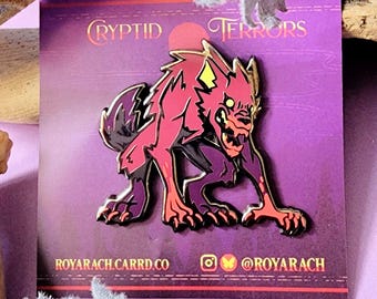 Cryptid Schrecken | Rougarou Werwolf Emaille Pin