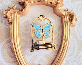 Cabinet of Curiosities: The Blue Morpho | Series 1 Butterfly Stained Glass Enamel Pin