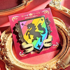 Rainbow Unicorn | Pride Flag Heraldry Enamel Pin