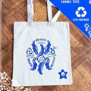 Recycle Angels | 100% Recycled Cotton Biblically Accurate Angel Seraphim Tote Bag