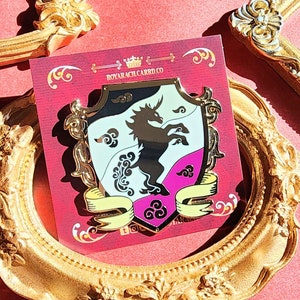 Asexual Kirin | Pride Flag Heraldry Enamel Pin