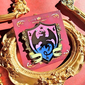 Bisexual Wyvern | Pride Flag Heraldry Enamel Pin