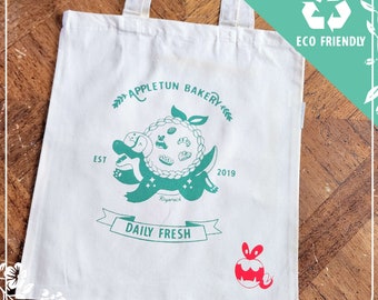 Appletun Bakery | 100% Organic Cotton Appletun Bakery Aesthetic Tote Bag