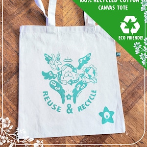 Recycle Angels | 100% Recycled Cotton Biblically Accurate Angel Ophanim Tote Bag