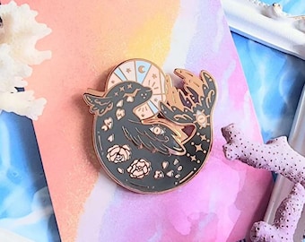 Biblically Accurate Angel Monk Seal Enamel Pin