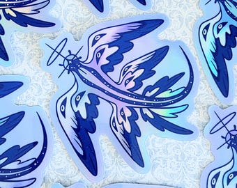 Angelic Blue Dragon | 3 inch Angelic Nudibranch Holographic Sticker