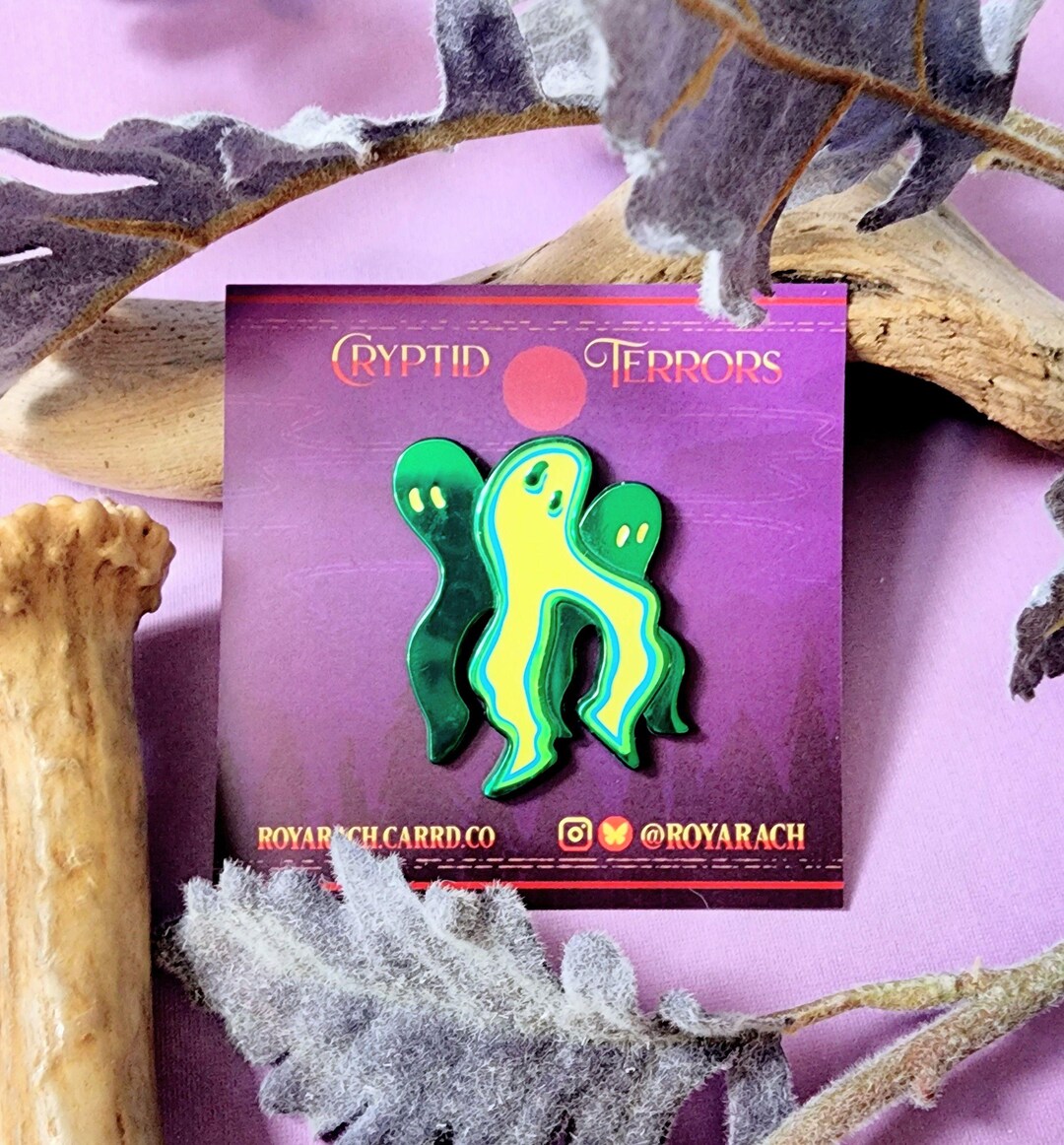 Cryptid Terrors | Fresno Nightcrawler 1.7 Inch Glow-in-the-dark Enamel ...