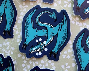 Glowing Cave Amphithere | 2.5 inch Glow in the Dark vinyl sticker