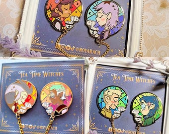 Tea Time Hexen SERIE 1 | Hard Enamel Pin, Lumity, Raeda, Huntlow
