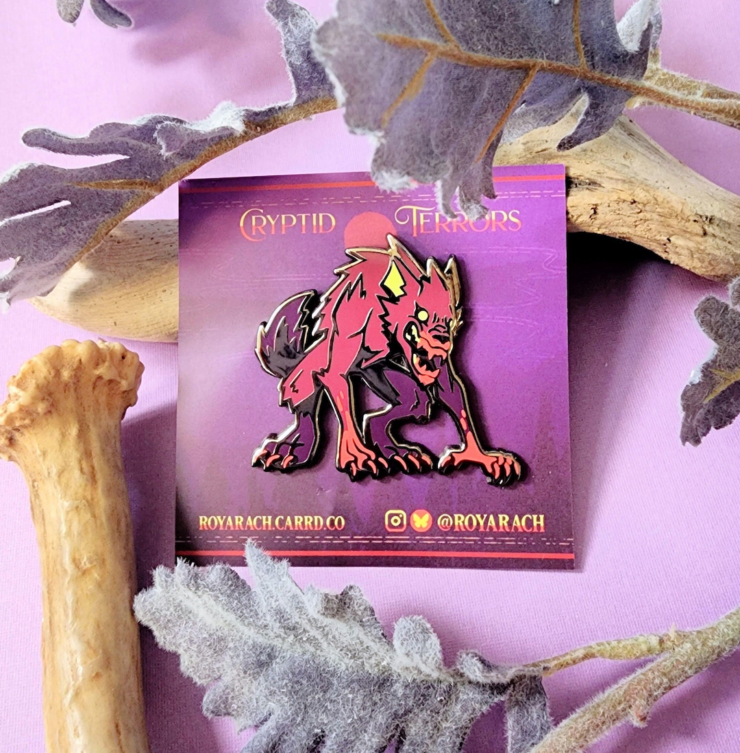 Cryptid Terrors | Rougarou Werewolf 2 inch Enamel Pin