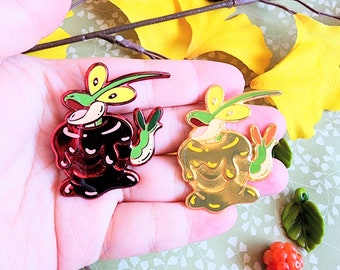 Apple Dragon Dipplin Chrome Enamel Pin