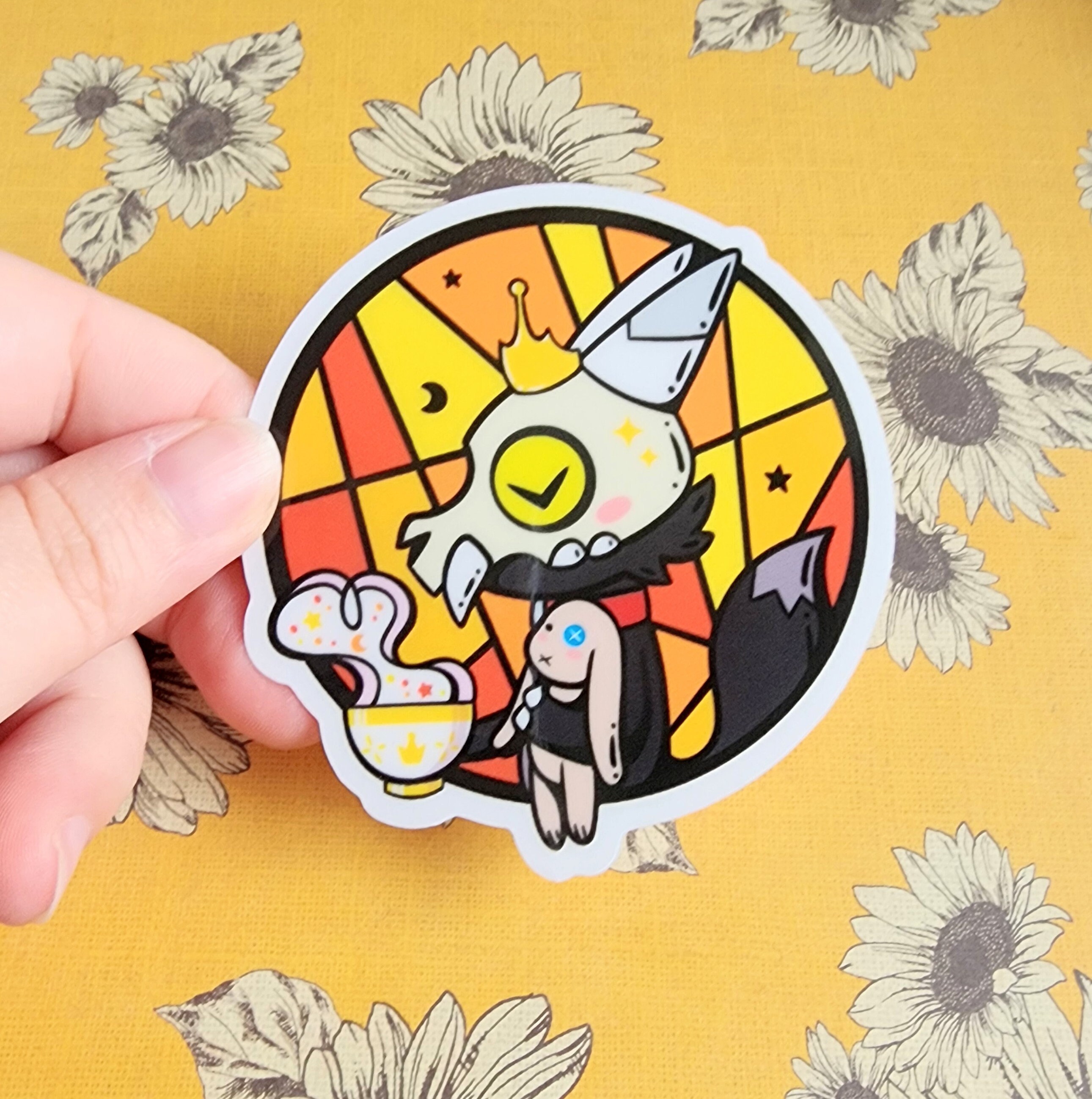 Sticker Rancios Tea Time Titans | King and Francois Clear Vinyl Sticker - Etsy