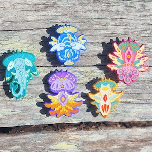 Sea Angels Series 1 | Biblically Accurate Sea Angel Soft Enamel Glitter Epoxy Pins