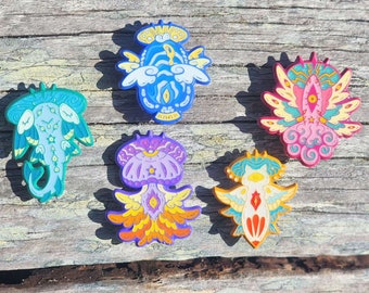 Sea Angels Series 1 | Biblically Accurate Sea Angel Soft Enamel Glitter Epoxy Pins