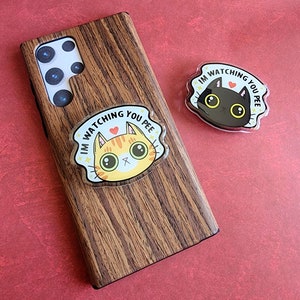 I&#39;m Watching You Pee Cat | Cute Funny Cat Phone Grip Stand
