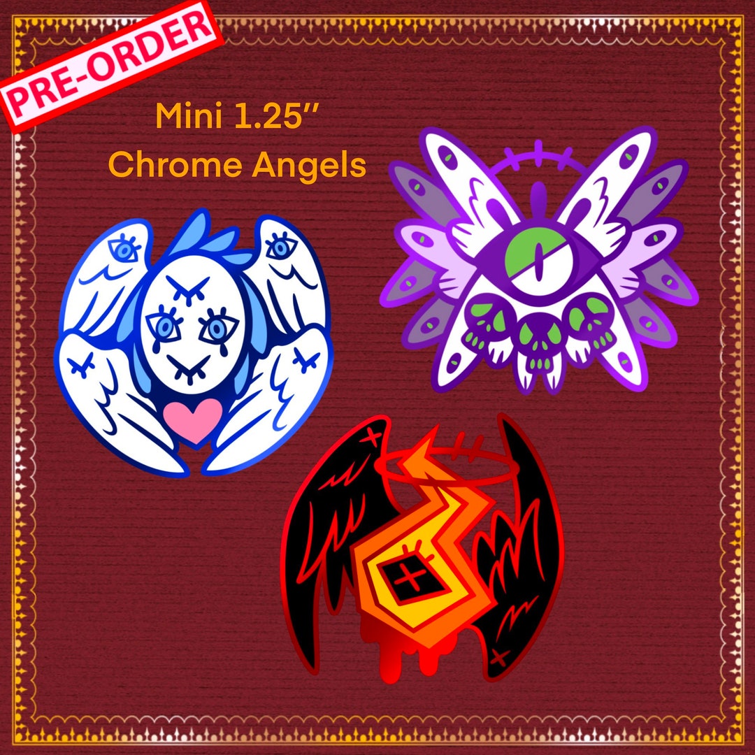 Mini Angels Series 1 Biblically Accurate Angel Mini Chrome Etsy