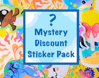 Discount Colorfully Cute Sticker Pack of 4