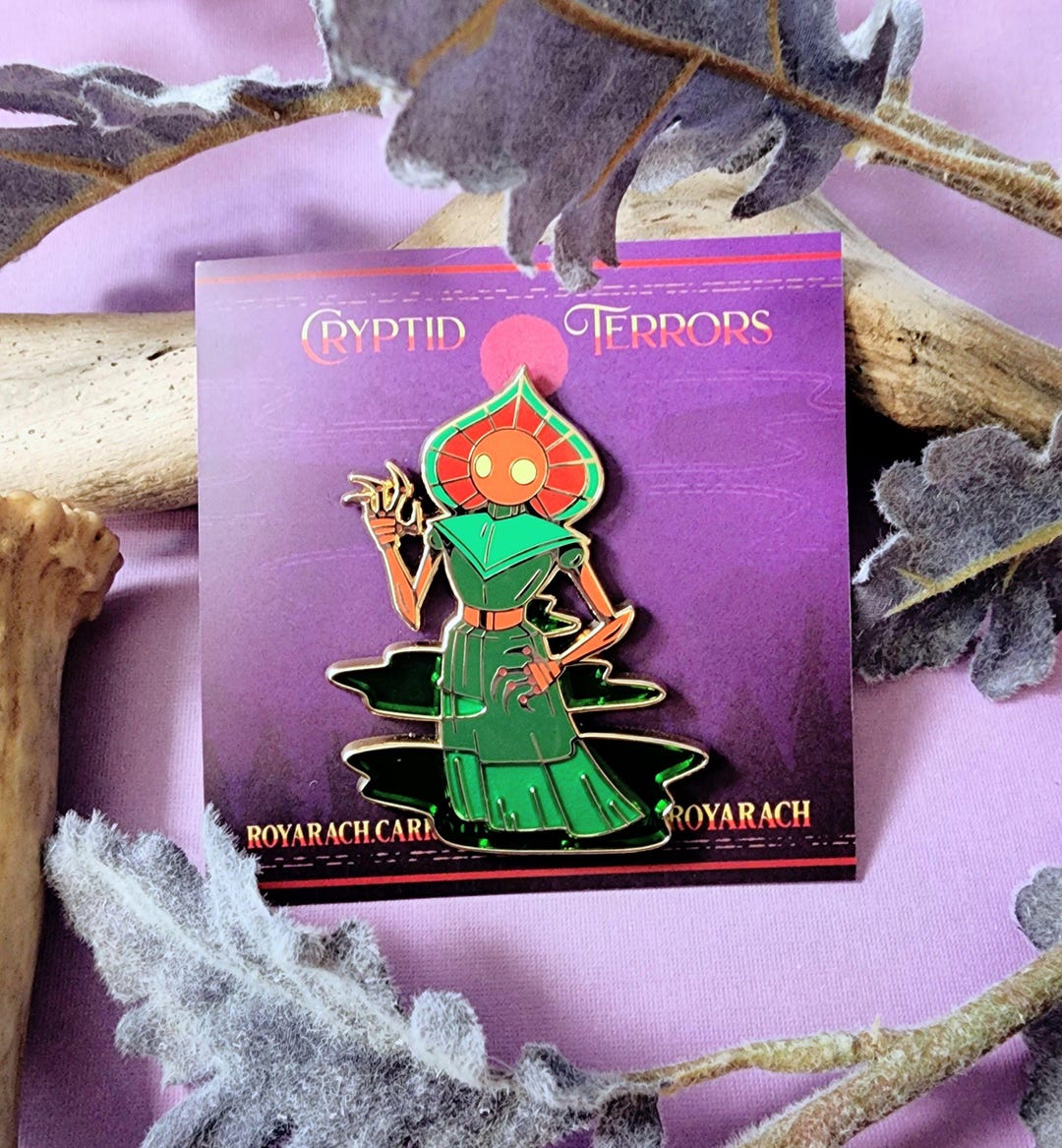 Cryptid Terrors | Flatwoods Monster 2.2 inch Enamel Pin
