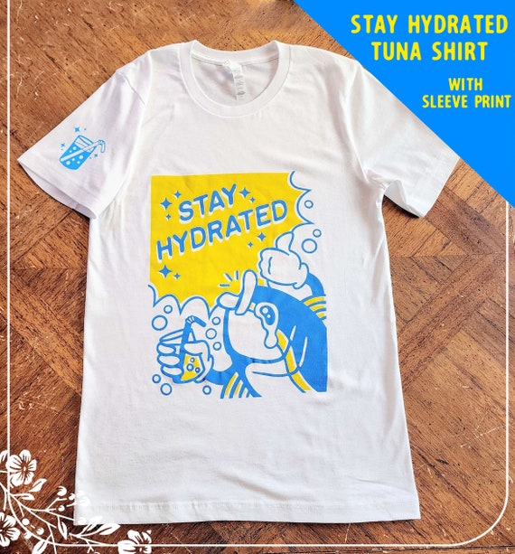 T-shirt Hot Tuna Homme - Bleu, Taille S, Imprimé Graphique Logo, Très Bon état