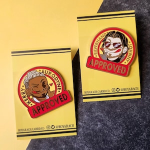 Approved! | Cyberpunk 77 Kerry Eurodyne, Johnny Silverhand Enamel Pin