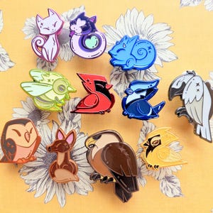 Mini Palisman Pals | Mini-épingles de remplissage en émail Palisman, chrome, époxy