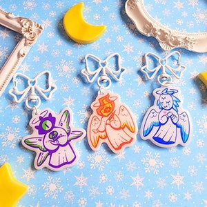 CLEARANCE Seraphim Acrylic Charm Keychain - Etsy