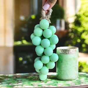 Grape Vine Soap: Decorative Green Fruit Scented Soap