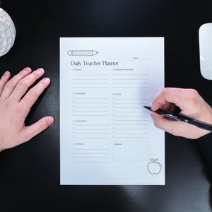 Daily Teacher Planner-Digital Download