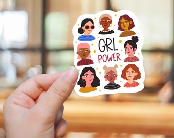 Girl Power, women supporting women sticker, Feminism sticker, Activist sticker, Equal Rights Sticker for teacher sticker, laptop sticker