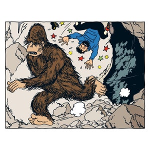 TINTIN - Lithography print - Tintin in Tibet - The adventures of Tintin and Snowy - 20 x 20cm - Special edition, Moulinsart, Hergé