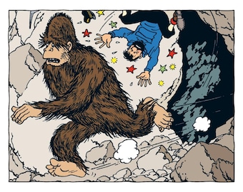 TINTIN - Impresión litográfica - Tintín en el Tíbet - Las aventuras de Tintín y Milú - 20 x 20 cm - Edición especial, Moulinsart, Hergé