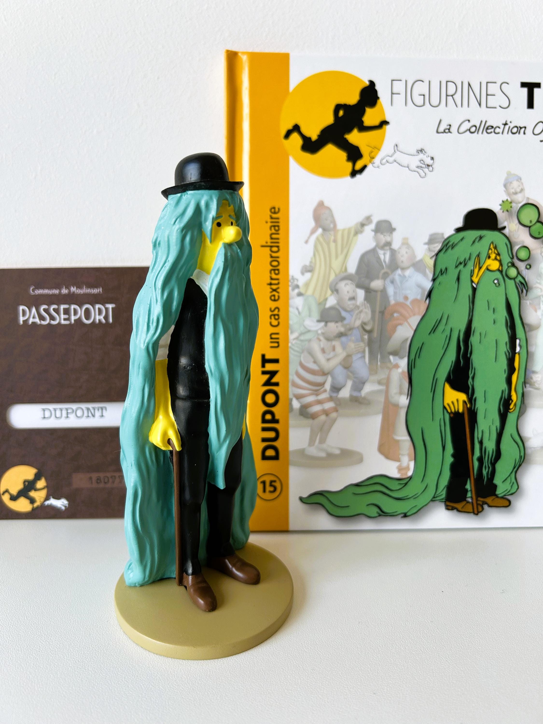 Figurine Tintin - #15 Thompson Green Hair W/ Certificate + Book