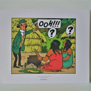 May include: A cartoon illustration of a man in a green jacket and a hat pointing at a pot with two women sitting behind it. The man is saying "Ooh!!!" and the women have question marks above their heads.