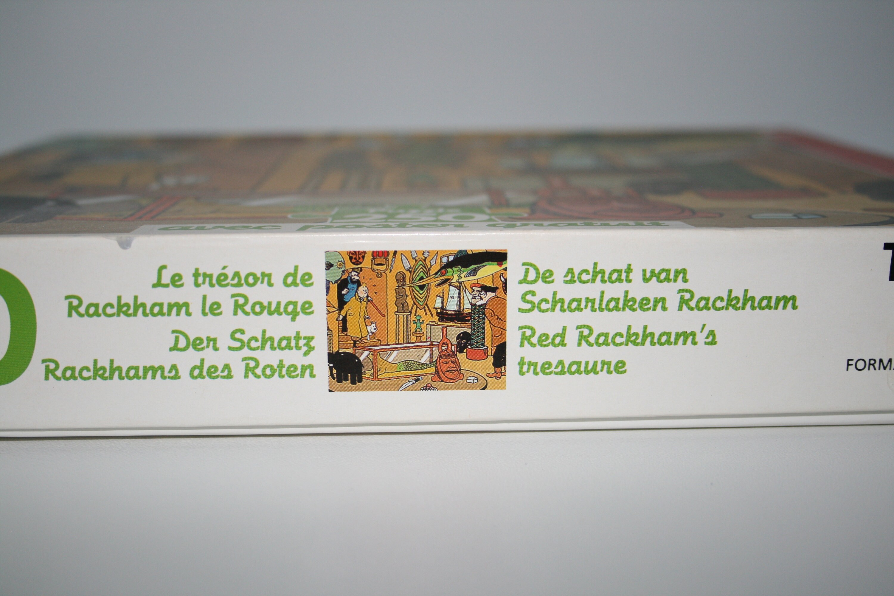 Puzzle Tintin Nathan 250 pièces Rackham le Rouge avec poster - complet