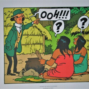 May include: A comic book illustration of a man in a green jacket and a hat pointing at a pot with a surprised expression. Two women are sitting in front of the pot, one with a red dress and the other with a green dress. The man is saying "OOH!!!" and the women are both saying "?" in thought bubbles.