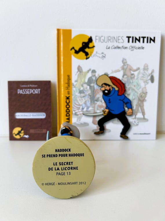 Haddock en route: Figurines BD par Hergé chez Tintinimaginatio